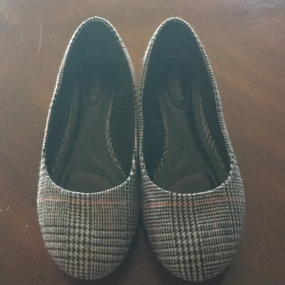Lane Bryant Plaid flats